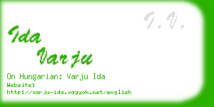 ida varju business card